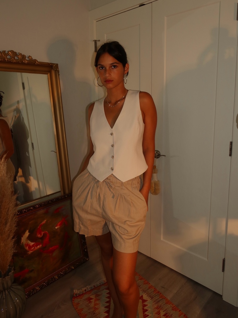 90s Linen Shorts